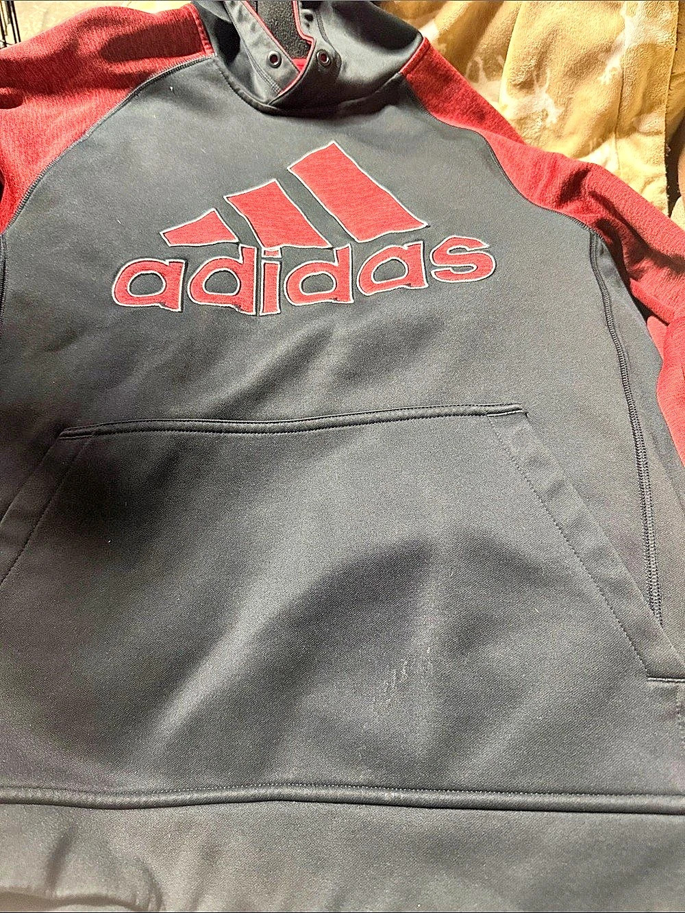 adidas Kids Color Block Hoodie Size Medium (8)